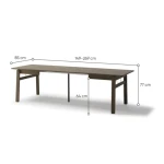 Raztegljiva jedilna miza DOBY - slika 12