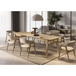 Raztegljiva jedilna miza DOBY je idealen kos pohištva za vašo jedilnico. Zahvaljujoč raztegljivi funkciji lahko velikost mize preprosto prilagajate svojim