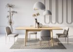 Raztegljiva jedilna miza DOBY 3 je idealen kos pohištva za vašo jedilnico. Zahvaljujoč raztegljivi funkciji lahko velikost mize preprosto prilagajate svojim
