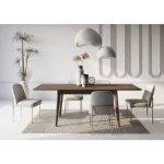 Raztegljiva jedilna miza DOBY 3 je idealen kos pohištva za vašo jedilnico. Zahvaljujoč raztegljivi funkciji lahko velikost mize preprosto prilagajate svojim