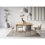 Raztegljiva jedilna miza DOBY 3 je idealen kos pohištva za vašo jedilnico. Zahvaljujoč raztegljivi funkciji lahko velikost mize preprosto prilagajate svojim