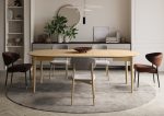 Raztegljiva jedilna miza DOBY 4 je idealen kos pohištva za vašo jedilnico. Zahvaljujoč raztegljivi funkciji lahko velikost mize preprosto prilagajate svojim