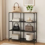 Regal KAI, je eleganten in kakovosten kos pohištva. Narejen je iz laminirane plošče, ogrodje je narejeno iz kovine. S svojo obliko je zelo priročen. Je v