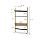 Regal OLIVIJA 4, je idealna rešitev za tiste, ki želijo združiti estetiko s praktičnim upravljanjem prostora. Ta kos pohištva se bo dobro podal v kateri