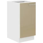 Kuhinjo ELZA je možno naročiti v kompletu (kuhinjska bloka Elza) ali pa po posameznih elementih po vaši izbiri. Spodnja omara ELZA 40D je sestavljena iz