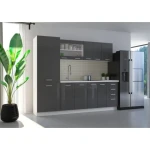 Spodnji kotni element SONJA 89 x 89 D je dobavljiv v belo sivi kombinaciji. Korpusi so iz laminirane plošče debeline 18 mm.Ročaji so iz pvc-ja. Barva: -