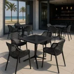 Stol RIO grafit/črna - slika 7