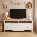 TV komoda BELLA je primerna za vsako dnevno sobo. Je nežnega, a elegantnega izgleda. Čiste linije in sodobna barvna kombinacija omogočata enostavno