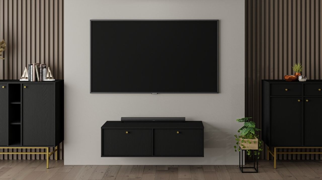 TV omarica TOKI je elegantna in kakovostna omarica, ki se prilega v vsako dnevno sobo. Dobavljiva je v treh barvnih kombinacijah: zelena s črnimi ročaji ter