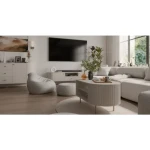 TV omarica OVARI 1, je moderen in eleganten kos pohištva. S svojo ovalno obliko se odlično poda v vsak prostor. Narejen je iz laminirane plošče debeline 16