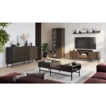 TV regal HORIZON je moderen kos pohištva. Ni le praktična, temveč tudi dekorativna in elegantna. Zaradi svoje razporeditve se poda v vsak dnevni prostor.