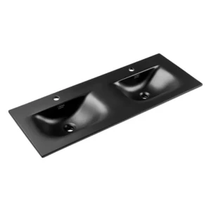 Vgradni kopalniški umivalnik SKI 120D ČRNA MAT je narejen iz črne keramike in se lepo poda v vsakršno kopalnico. V kopalnici se vam ne bo več treba