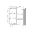 Visoka komoda MURI črna - slika 9