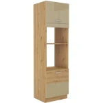 Kuhinjo TISA je možno naročiti v kompletu (kuhinjska bloka TISA) ali pa po posameznih elementih po vaši izbiri.  Visoka omara TISA 60D 2  fronte so