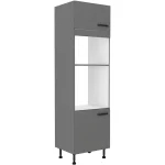 Visoka omara za pečico in mikrovalovno NITA 60 D je možno naročiti v kompletu (Kuhinjski bloki NITA) ali pa po posameznih elementih po vaši izbiri. Visoka