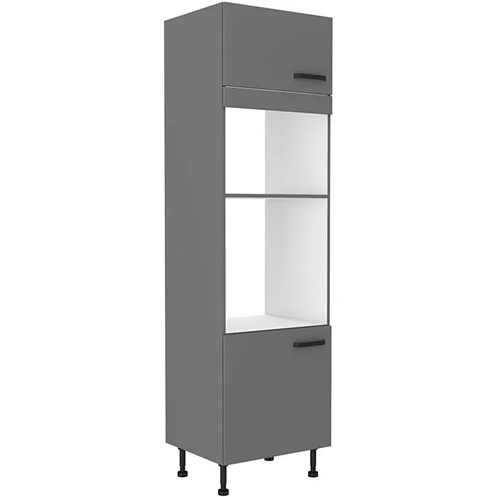 Visoka omara za pečico in mikrovalovno NITA 60 D je možno naročiti v kompletu (Kuhinjski bloki NITA) ali pa po posameznih elementih po vaši izbiri. Visoka