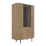 Vitrina OVARI, je moderen in eleganten kos pohištva. S svojo ovalno obliko se odlično poda v vsak prostor. Lahko vam krasi prostor v spalnici, dnevni sobi