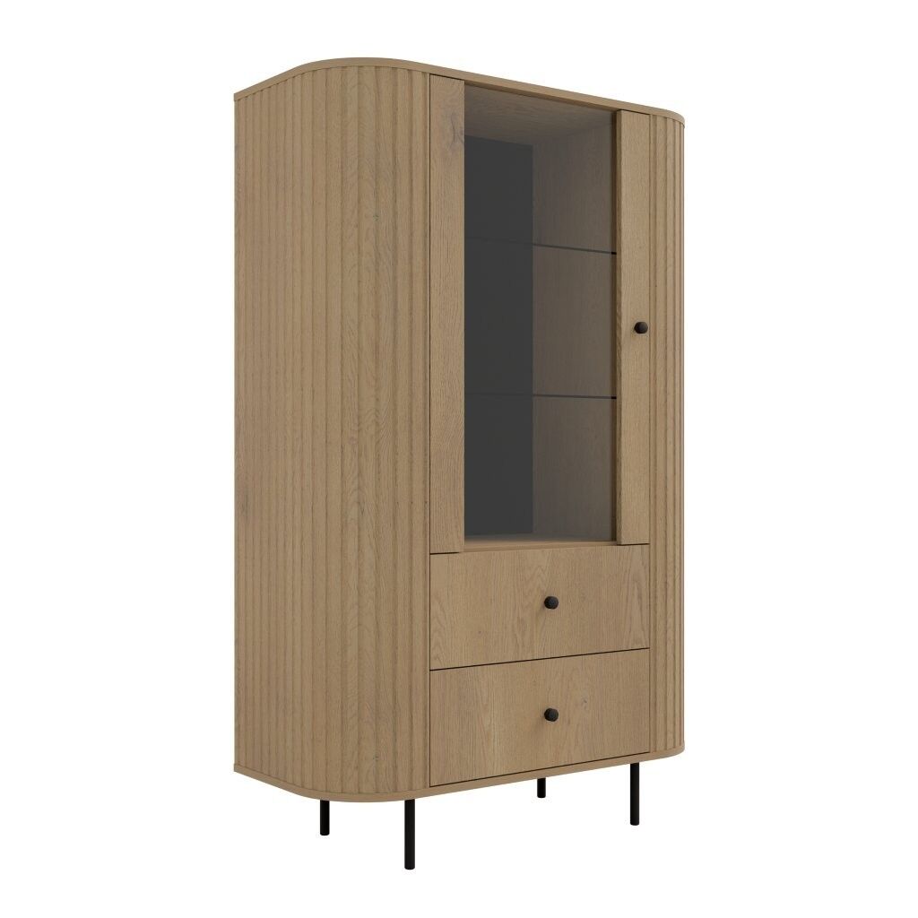 Vitrina OVARI, je moderen in eleganten kos pohištva. S svojo ovalno obliko se odlično poda v vsak prostor. Lahko vam krasi prostor v spalnici, dnevni sobi