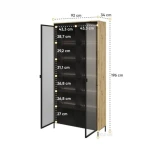 Iščete sodoben in eleganten način za razstavljanje in shranjevanje vaših najljubših izdelkov, potem je vitrina TERA pravi izbor za vas. Steklena vitrina