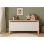 Zaboj za shranjevanje BELLA je zelo praktična. Lahko se ga uporabi kot mizico ali pa za shranjevanje stvari. Zaradi svoje nežne barve je primeren za vsako