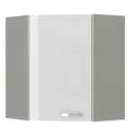 Kuhinjo ELITE je možno naročiti v kompletu (kuhinjski bloki ELITE) ali pa po posameznih elementih po vaši izbiri. Zgornja kotna omara ELITE 60x60G je