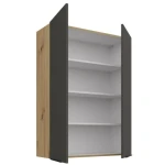 Kuhinjo ARIANA je možno naročiti v kompletu (Kuhinjski bloki ARIANA) ali pa po posameznih elementih po vaši izbiri. Zgornja omara ARIANA hrast 80G 108 je