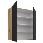 Kuhinjo ARIANA je možno naročiti v kompletu (Kuhinjski bloki ARIANA) ali pa po posameznih elementih po vaši izbiri. Zgornja omara ARIANA hrast 80G 90 je