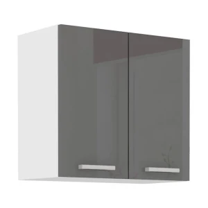 Zgornja omara SONJA 60G je dobavljiva v belo sivi kombinaciji. Korpusi so iz laminirane plošče debeline 18 mm.Ročaji so iz pvc-ja. Barva: - bela mat / siva