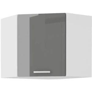 Zgornji kotni element SONJA 60 x 60G je dobavljiv v belo sivi kombinaciji. Korpusi so iz laminirane plošče debeline 18 mm.Ročaji so iz pvc-ja. Barva: - bela