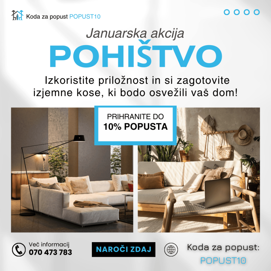 POHIŠTVO KODA ZA POPUST