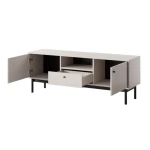 Dnevni regal JAPONI kašmir je elegantna in preprosta izbira za vaš dom. Sestavljen je iz kar treh velikih in prostornih kosov pohištva: TV omarica, komoda