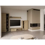 Dnevni regal RUBA svetli hrast je moderno oblikovan in elegantnega videza. Dnevni regal je izdelan v EU. Narejen je iz kakovostne laminirane plošče v svetli