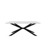 Jedilna miza TIMPLI je elegantna in kakovostna. Odlično se poda v vsak dnevni prostor in jedilnico. Ima kakovostno mizno ploščo debeline 28 mm. Za dodatno