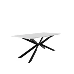 Jedilna miza TIMPLI je elegantna in kakovostna. Odlično se poda v vsak dnevni prostor in jedilnico. Ima kakovostno mizno ploščo debeline 28 mm. Za dodatno