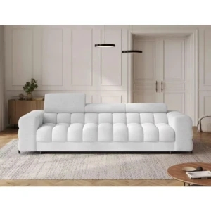 Kavč FIESTA je sodobnega videza, očara s svojo estetiko in izjemnim udobjem. Kavč je praktičen za uporabo saj se raztegne v dodatno ležišče, ter vsebuje