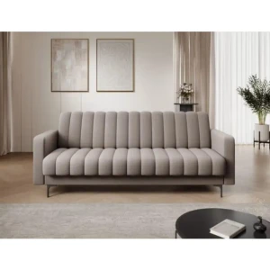 Kavč RENI je sodobnega videza, očara s svojo estetiko in izjemnim udobjem. Kavč je praktičen za uporabo saj se raztegne v dodatno ležišče, ter vsebuje