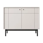 Komoda JAPONI 104 kašmir je elegantna in preprosta. Odlično se poda v vsak dnevni prostor. Narejena je iz visokokakovostnih materialov, kar zagotavlja