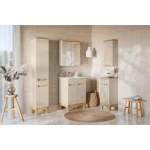 Kopalniški blok BORI 60 3 je hkrati enostaven in eleganten. Elementi so nežne kašmir barve v kombinaciji s hrastom, to je popolna kombinacija, ki se poda