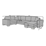 Kotna sedežna garnitura ALFRED - slika 13