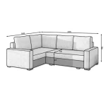 Kotna sedežna garnitura PARTY 2 - slika 8