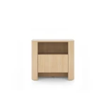 Nočna omarica BARBA hrast je elegantna in preprosta. S svojo obliko in kakovostjo se poda v vsak dnevni prostor. Narejena je it kakovostnega MDF-ja. Ima