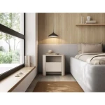 Nočna omarica BARBA kašmir je elegantna in preprosta. S svojo obliko in kakovostjo se poda v vsak dnevni prostor. Narejena je it kakovostnega MDF-ja. Ima