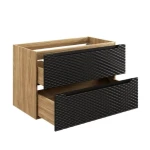 Omarica za umivalnik LUXY črna - slika 13