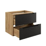 Omarica za umivalnik LUXY črna - slika 7