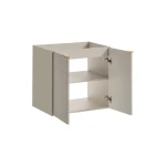 Kopalniški blok VIVERE je možno naročiti v kompletu, ali pa po posameznih elementih po vaši izbiri. Omarica za umivalnik VIVERE 60 2 je modernega dizajna.