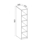 Pisarniški regal LOLY 40 - slika 8
