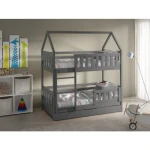 Pograd JASNA v obliki hiške je izdelan iz kakovostne iverne plošče, ki zagotavlja stabilnost, trdnost in dolgo življenjsko dobo. Pograd je zasnovan z