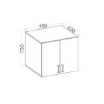 Viseča pisarniška omarica LOLY - slika 11
