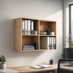 Viseči pisarniški regal LOLY je funkcionalen in prektičen. S svojo obliko in policami, je odličen kos pohištva za dodatno organizacijo v vsakem prostoru.