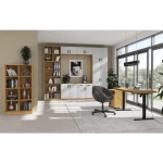 Viseči pisarniški regal LOLY je funkcionalen in prektičen. S svojo obliko in policami, je odličen kos pohištva za dodatno organizacijo v vsakem prostoru.